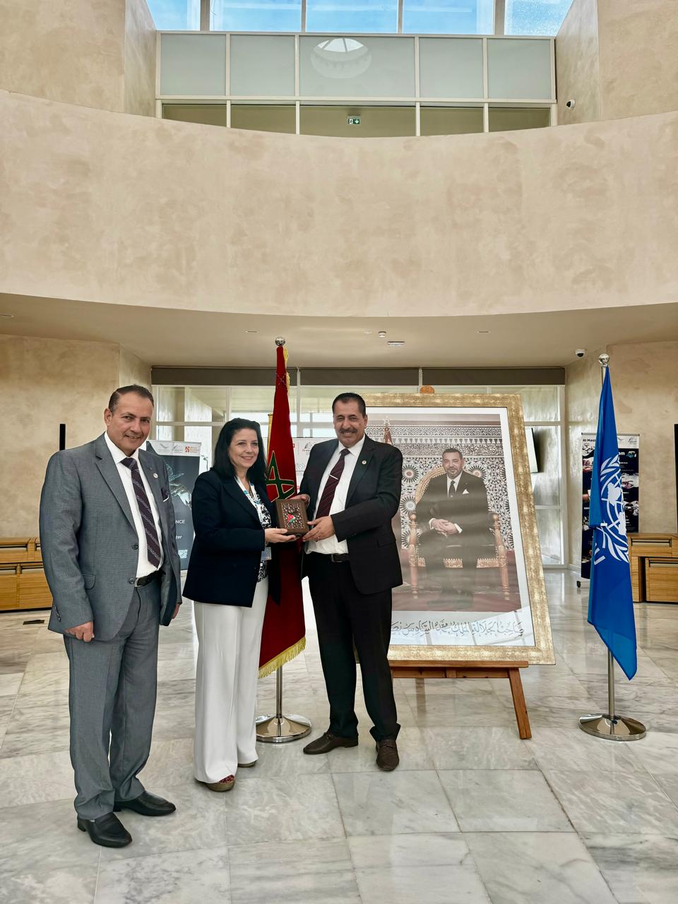 تكريم حاكمية جامعة جدارا ممثلة بالمراشده والزبون بمؤتمر دولي في المغرب