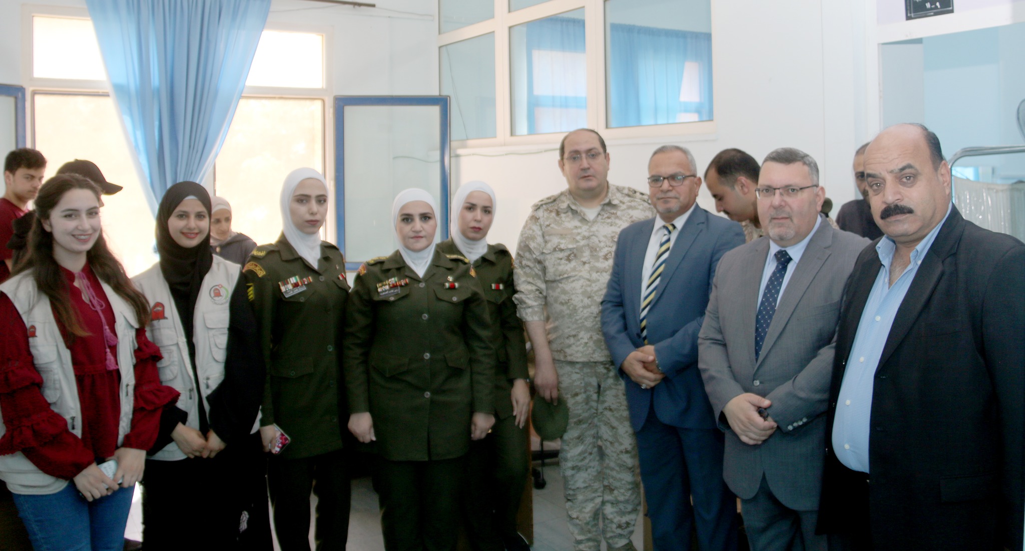 ​حملة تبرع بالدم في المركز الصحيّ بالتعاون مع مستشفى الأمير علي بن الحسين   .