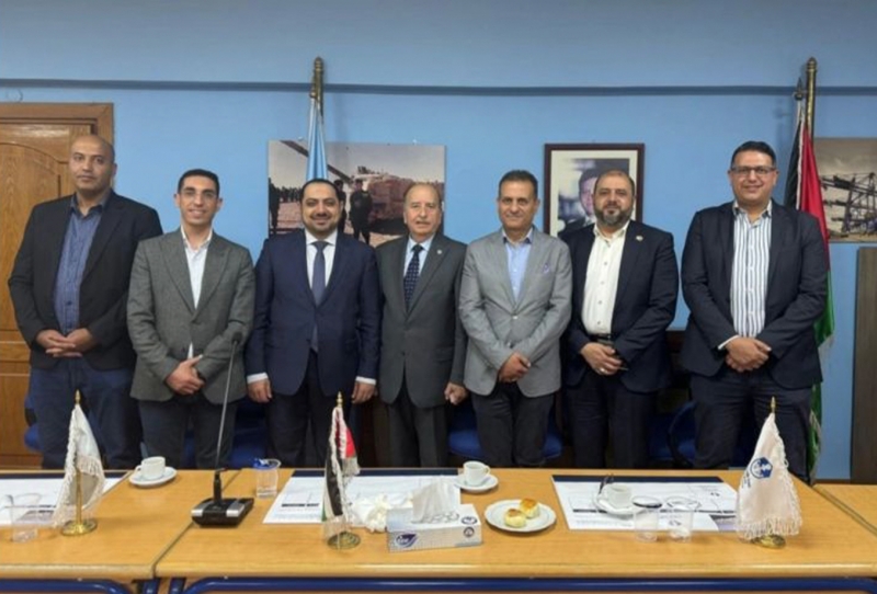 زيارة أكاديمية لقسم اللوجستيات في الجامعة الألمانية الأردنية للتعرف على قطاع النقل البحري في نقابة ملاحة الأردن