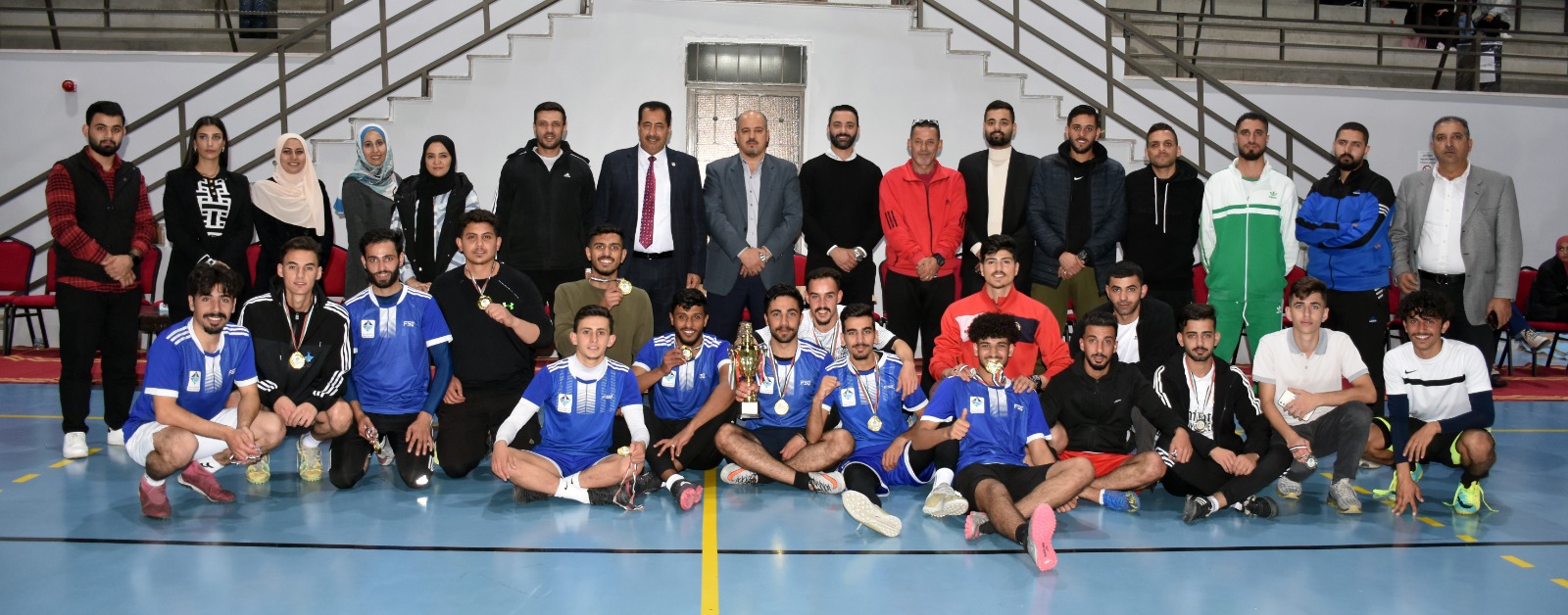 المراشده يرعى بطولة قسم التربية الرياضية لكرة القدم الخماسي في جامعة جدارا