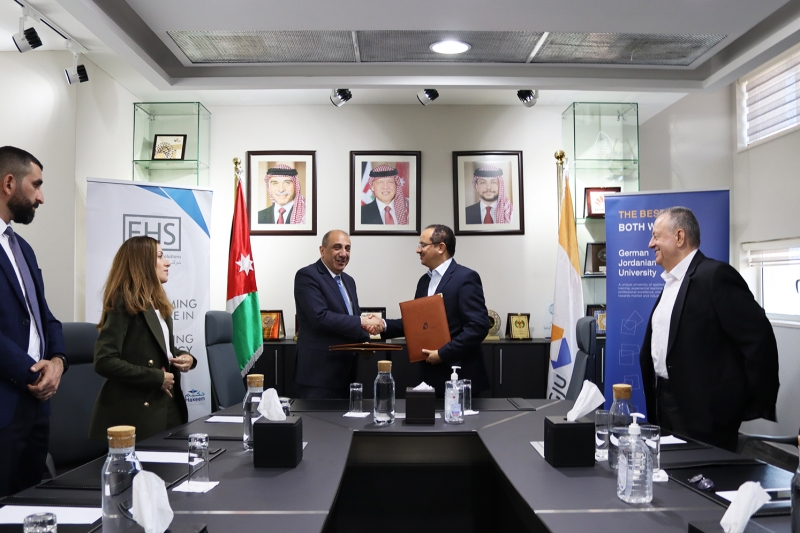 مذكرة تفاهم بين الجامعة الألمانية الأردنية وشركة الحوسبة الصحية/ أكاديمية حكيم