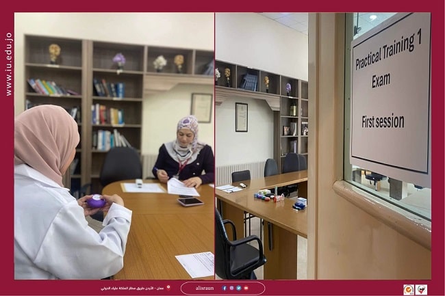 كلية الصيدلة في جامعة الإسراء تعقد الامتحان التدريب الميداني لطلبتها